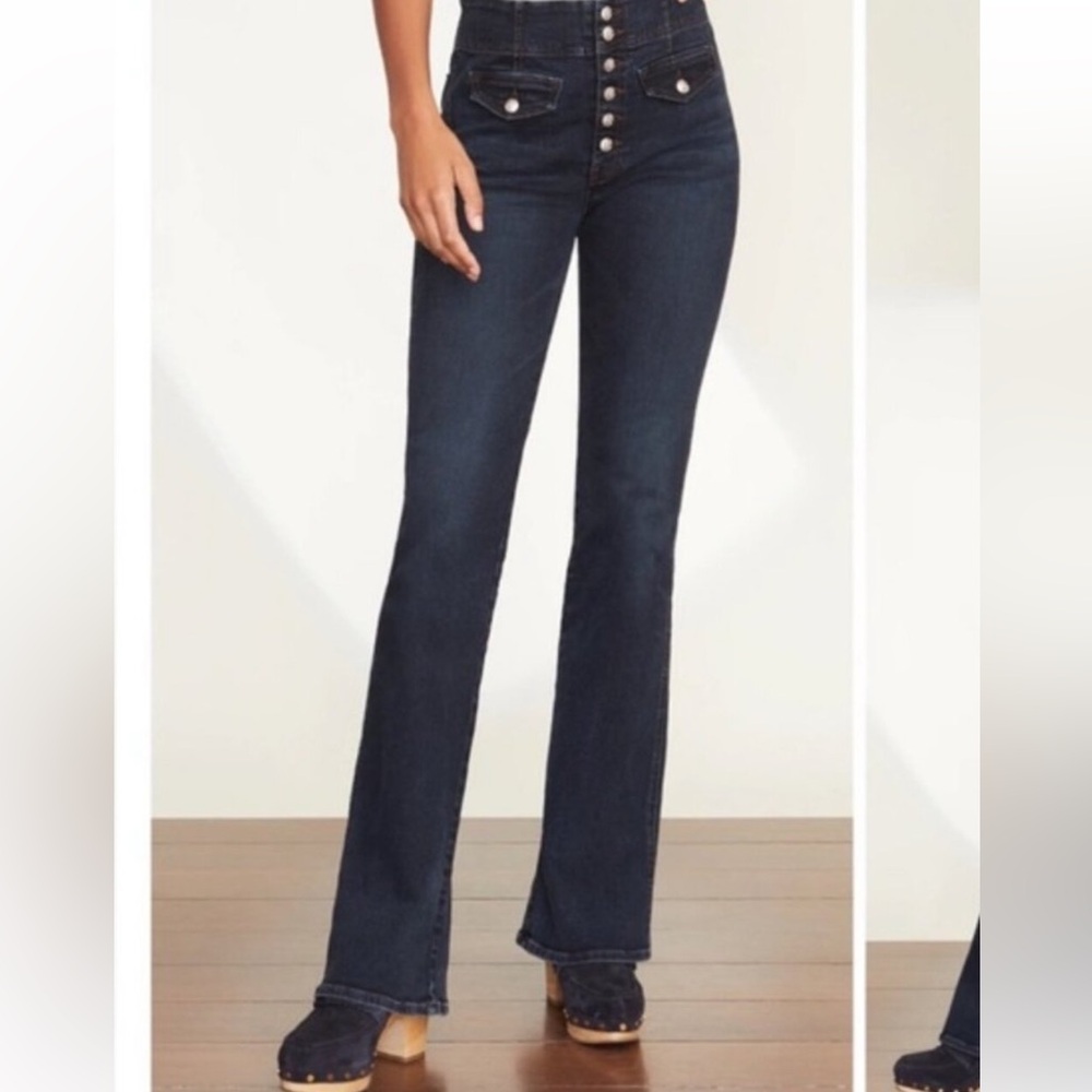 Veronica Beard Beverly High Rise Skinny Flare - Picture 3 of 8
